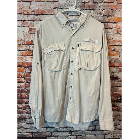 white gander mountain guide series button up shirt fishing men's size medium - Picture 8 of 14